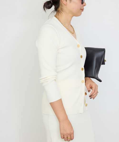 【kamiyaさま】DeuxiemeClasse RIBカーディガン カミヤ - KAMIYA | Super Repair Knit Cardigan-Black-Sの通販