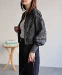 カーディガン 夏 新色追加 透かしレース/エン...の詳細画像4