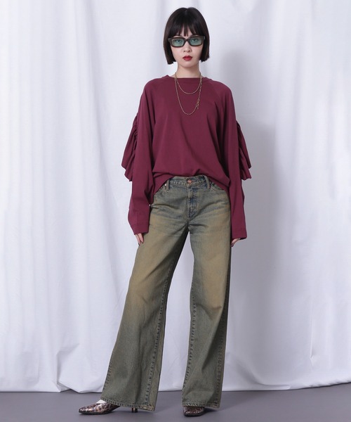 ROSE BUD（ローズバッド） tシャツ バックフリルカットソー レディース