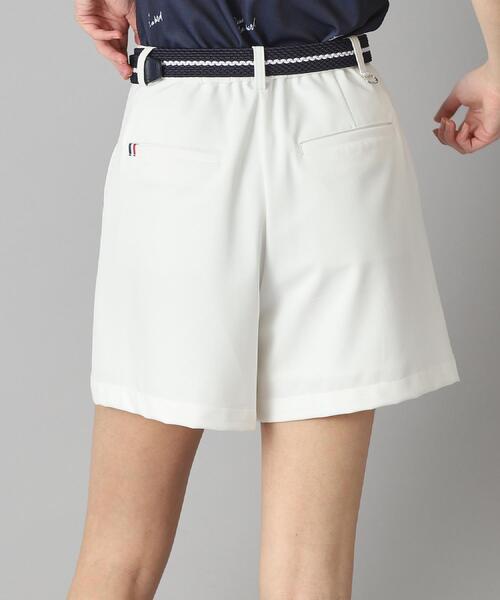 パンツ 「新レーベル ADABAT NAVY」UVカット/接触冷感 ストレッチツイルキュロット レディースの画像