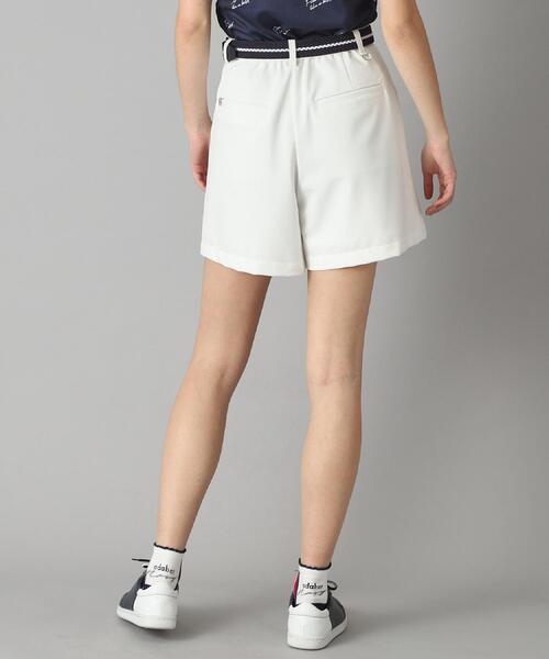 パンツ 「新レーベル ADABAT NAVY」UVカット/接触冷感 ストレッチツイルキュロット レディースの画像