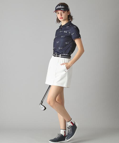 パンツ 「新レーベル ADABAT NAVY」UVカット/接触冷感 ストレッチツイルキュロット レディースの画像