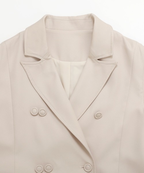 ベスト ジレ ダブルボタンテーラージレ レディース : ZOZOTOWN Yahoo