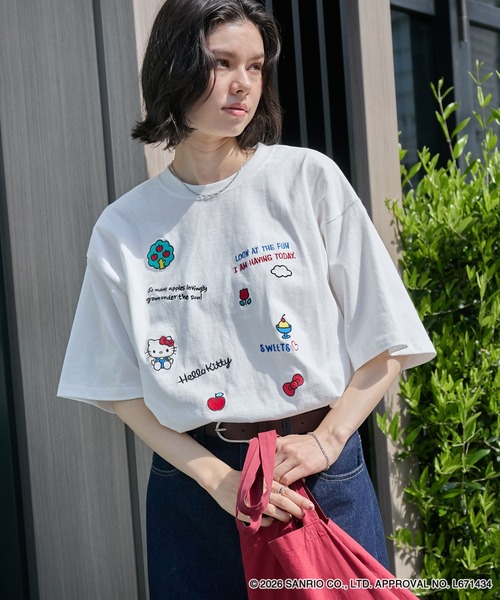 sanrio（サンリオ） tシャツ 半袖 「HELLO KITTY」別注 ハローキティ