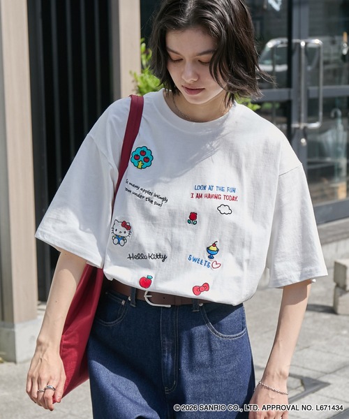 sanrio（サンリオ） tシャツ 「HELLO KITTY」別注 ハローキティ
