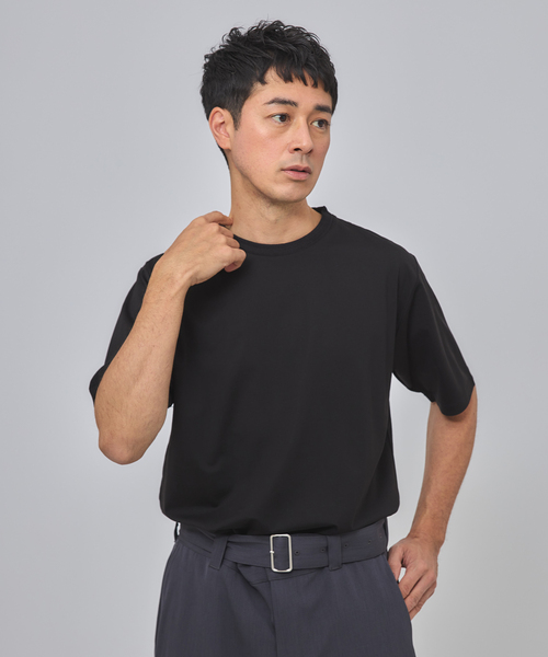 EDIFICE（エディフィス） tシャツ E. SILK MIX JQ NECK Tシャツ メンズ
