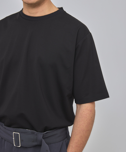EDIFICE（エディフィス） tシャツ E. SILK MIX JQ NECK Tシャツ メンズ