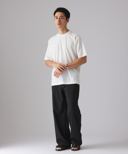 EDIFICE（エディフィス） tシャツ E. SILK MIX JQ NECK Tシャツ メンズ