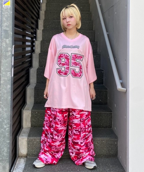新品&タグ付き♥Candy Stripper♥ポコポコ♥フリル付♥Pinkパンツ Candy Stripper カーゴパンツ PEPEFLAGE CARGO パンツ