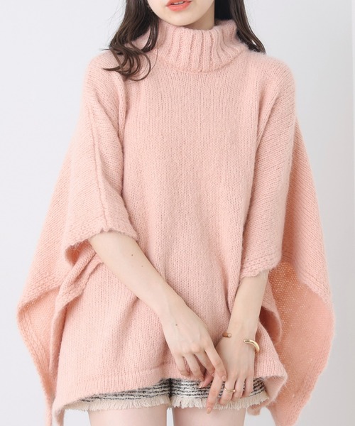 KIKONO　ニットポンチョ KIKONO Johanna miel iニットポンチョ 白 | 埼玉県川越市 | ふるさと