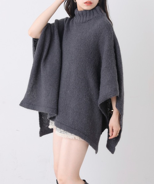 KIKONO　ニットポンチョ KIKONO ニットポンチョ