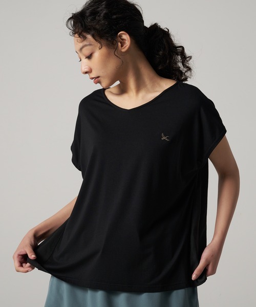 tシャツ バック スウィッチ ノースリーブ Tシャツ レディース