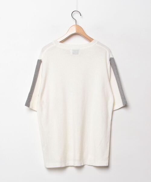 「291295＝HOMME」 長袖ニット 2 ホワイト メンズ_画像2