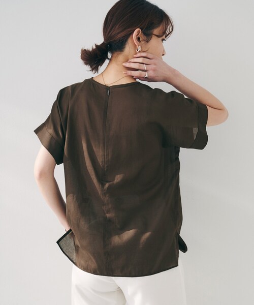 UNTITLED（アンタイトル） ブラウス シャツ 「洗える」コットン