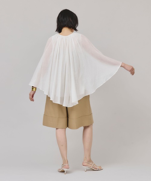 curensology カディライクケープブラウス　黒　完売 Curensology｜カディライクケープブラウス | Rakuten Fashion