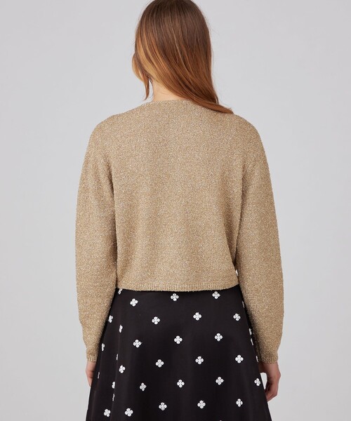 Ballsey（ボールジィ） ニットカーディガン S ゴールド レディース