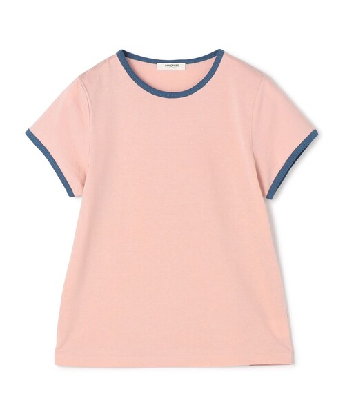 MACPHEE（マカフィー） tシャツ コットンジャージー トリムTシャツ