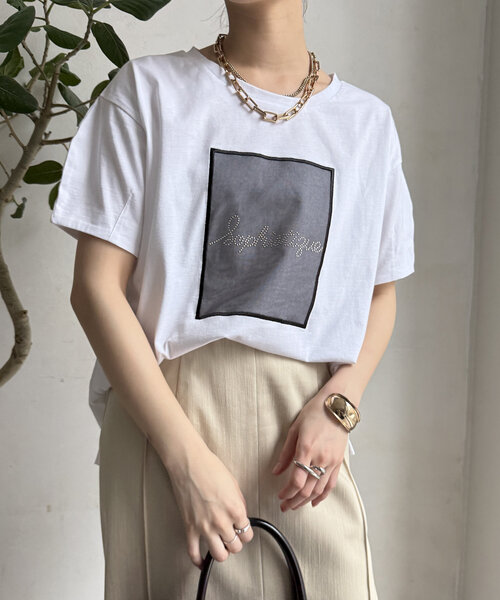 tシャツ 「WEB限定」ホットフィックスロゴプルオーバー レディース