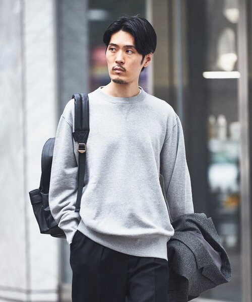 LOOPWHEELER グレー スウェット MEDIUM LOOPWHEELER トレーナー スウェット 「LOOPWHEELER for