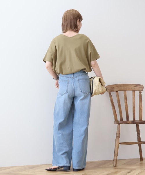 tシャツ 「接触冷感」ポンチ ノースリーブ プルオーバー レディース 接触冷感〉ポンチ ノースリーブ プルオーバー（Tシャツ