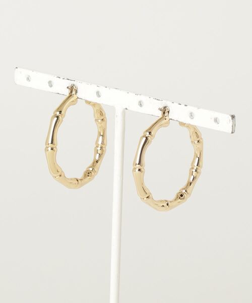 NEW★Ralph Lauren★フープ・ピアス LAUREN RALPH ピアス ゴールドプレーテッド テクスチャード