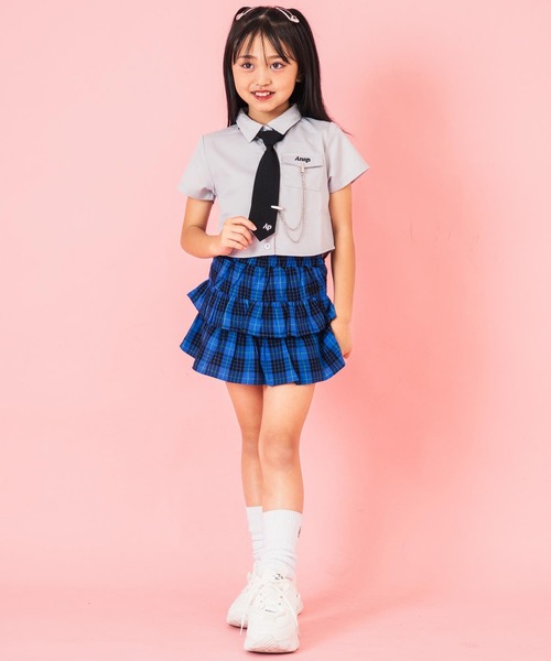 ANAP kids（アナップキッズ） スカート ティアード チェック スカート