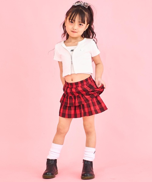 ANAP kids（アナップキッズ） スカート ティアード チェック スカート
