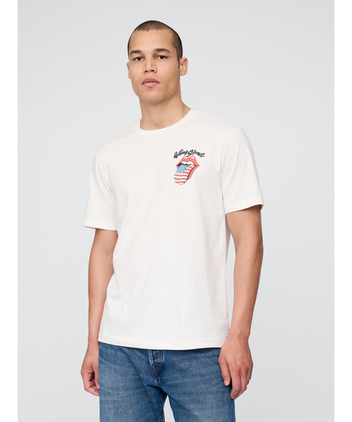 ザ・ローリング・ストーンズ GAP Tシャツ 新品タグ付きXL GAP tシャツ ○ザ・ローリング・ストーンズ リラックス