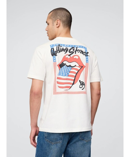 ザ・ローリング・ストーンズ GAP Tシャツ 新品タグ付きXL GAP tシャツ ○ザ・ローリング・ストーンズ リラックス
