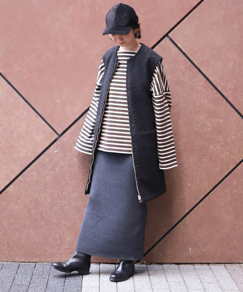 「SLOBE IENA」 長袖カットソー FREE レッド レディース SLOBE IENA 「SLOBE IENA」 長袖カットソー FREE レッド