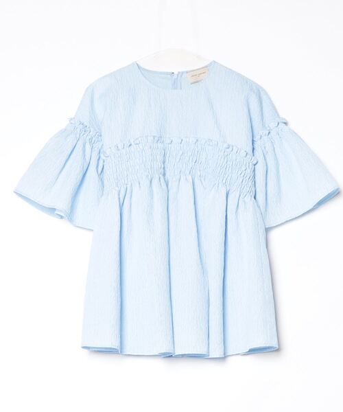 「UNITED ARROWS」 半袖ブラウス FREE ライトブルー レディース