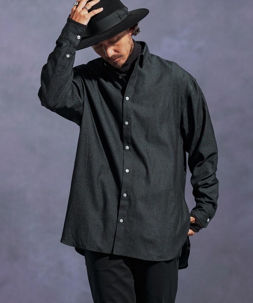 Jih Nunc（ジーヌンク） シャツ ms6170-6.5ozデニムロングシャツ