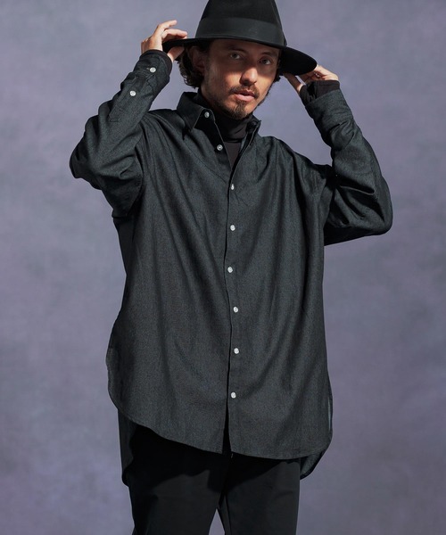 Jih Nunc（ジーヌンク） シャツ ms6170-6.5ozデニムロングシャツ
