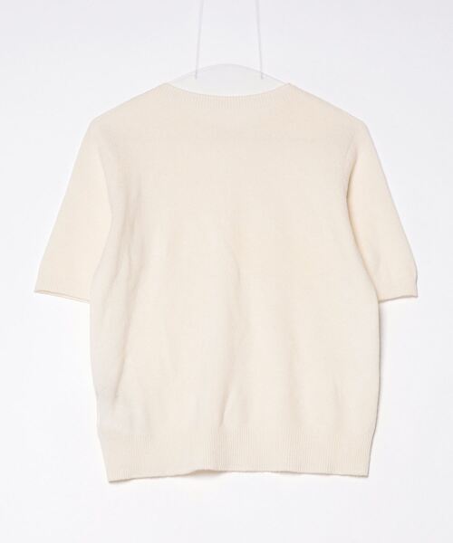 「DECADE」 半袖ニット M ホワイト レディース_画像2