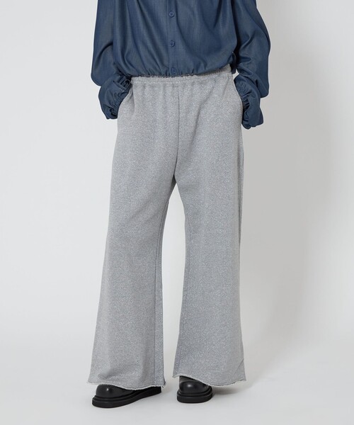 ASTRAET パンツ 「ASTRAET」ラメ ウラケ スウェットワイドパンツ ASTRAET パンツ 「ASTRAET」ラメ ウラケ スウェットワイドパンツ