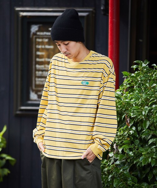 「FREAK'S STORE」 長袖Tシャツ SMALL イエロー メンズ