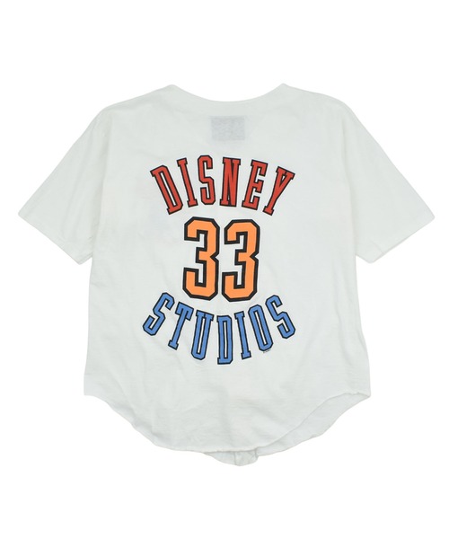 90's DISNEY STORE ディズニー ベースボールシャツ DISNEY VINTAGE tシャツ 「USED」90's Disney “Mickey” ベース