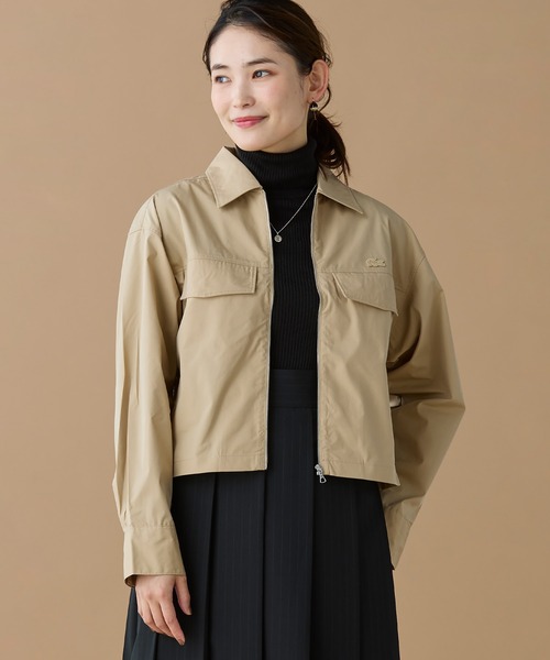 LACOSTE（ラコステ） ブラウス シャツ ジップアップブルゾンシャツ