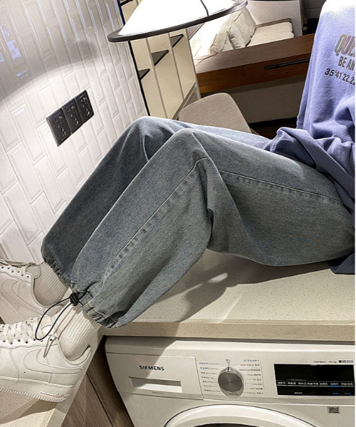「neos」 デニムパンツ MEDIUM サックスブルー メンズ