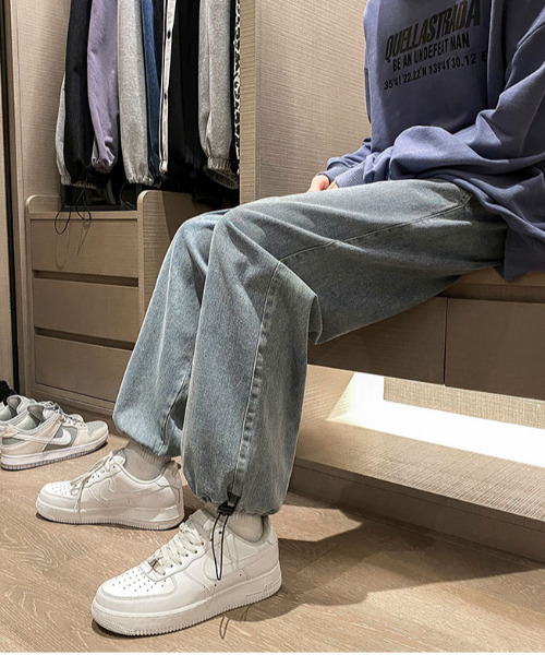 「neos」 デニムパンツ MEDIUM サックスブルー メンズ