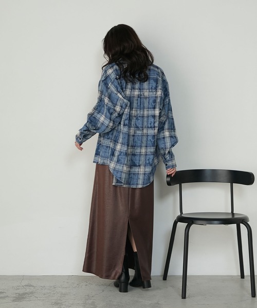 forksy.（フォルクシー） ブラウス シャツ 「forksy.」ブリーチ加工