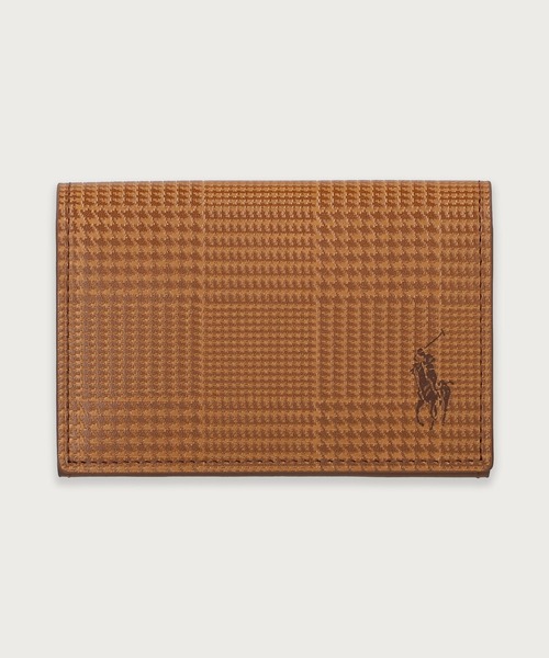 POLO RALPH LAUREN（ポロ・ラルフローレン） 名刺入れ エンボスレザー