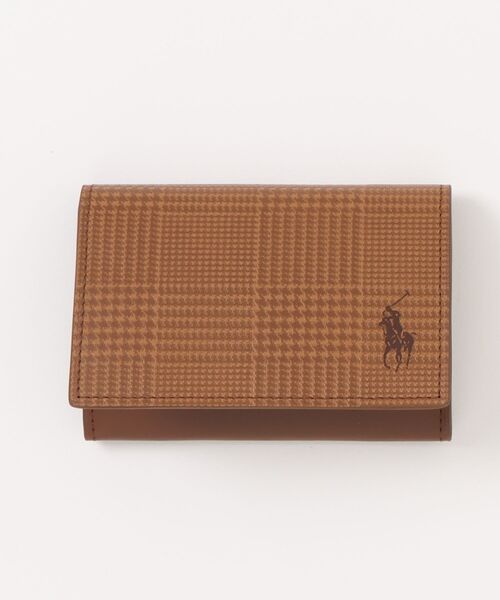 POLO RALPH LAUREN（ポロ・ラルフローレン） 名刺入れ エンボスレザー