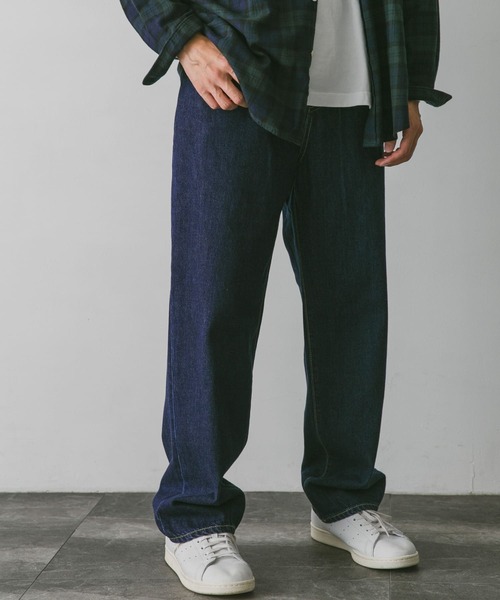 「URBAN RESEARCH DOORS」 デニムパンツ LARGE ネイビー メンズ
