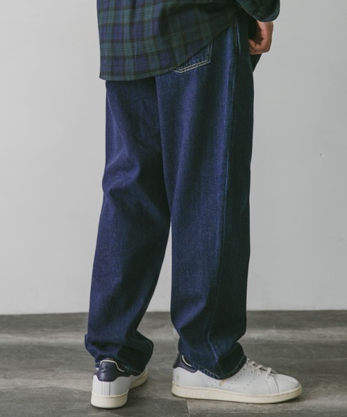 「URBAN RESEARCH DOORS」 デニムパンツ LARGE ネイビー メンズ