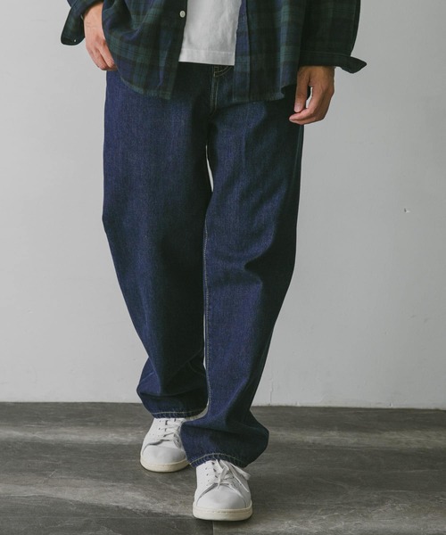 「URBAN RESEARCH DOORS」 デニムパンツ LARGE ネイビー メンズ