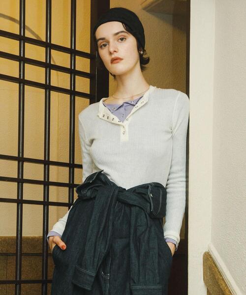 SENSE OF PLACE by URBAN RESEARCH ニット セーター シアーヘンリー