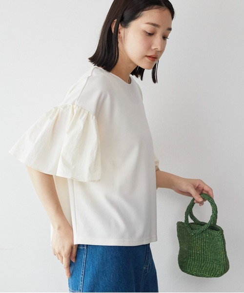 「DOUX ARCHIVES」 半袖カットソー FREE アイボリー レディース_画像8