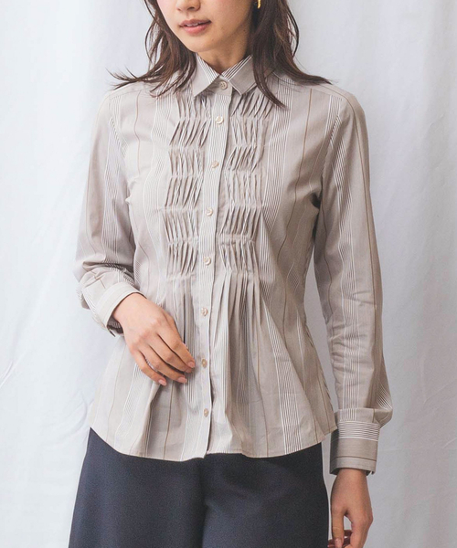 ★美品★ナラカミーチェ　ストライプブラウス　シャツ　M NARACAMICIE ブラウス シャツ 「NARACAMICIE」ストライプ
