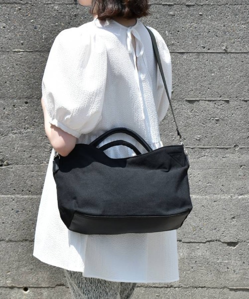 Bleu Bleuet（ブルーブルーエ） トートバッグ キャンバス合皮2WAY